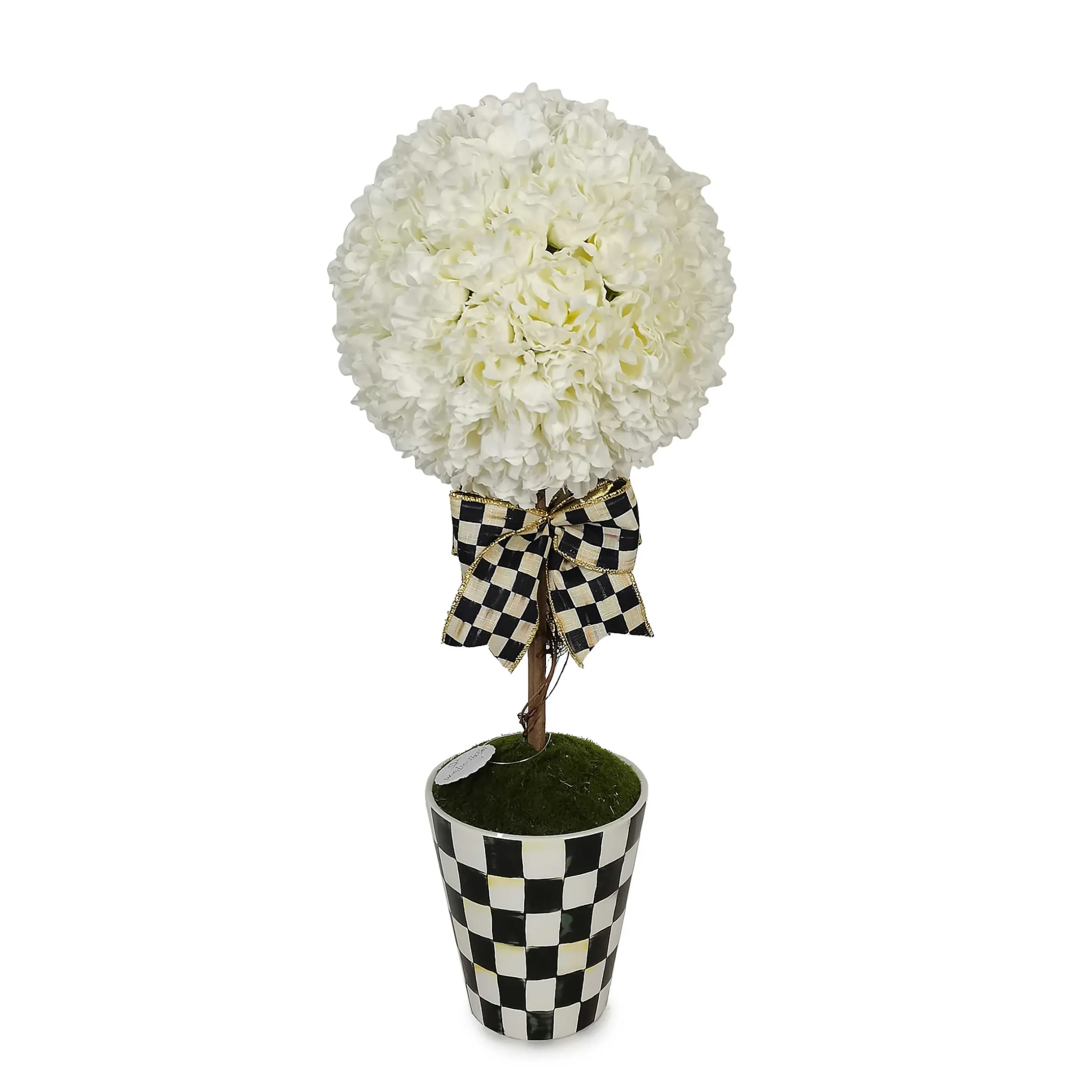 Best MacKenzie-Childs Ivory Topiary Drop In - Large