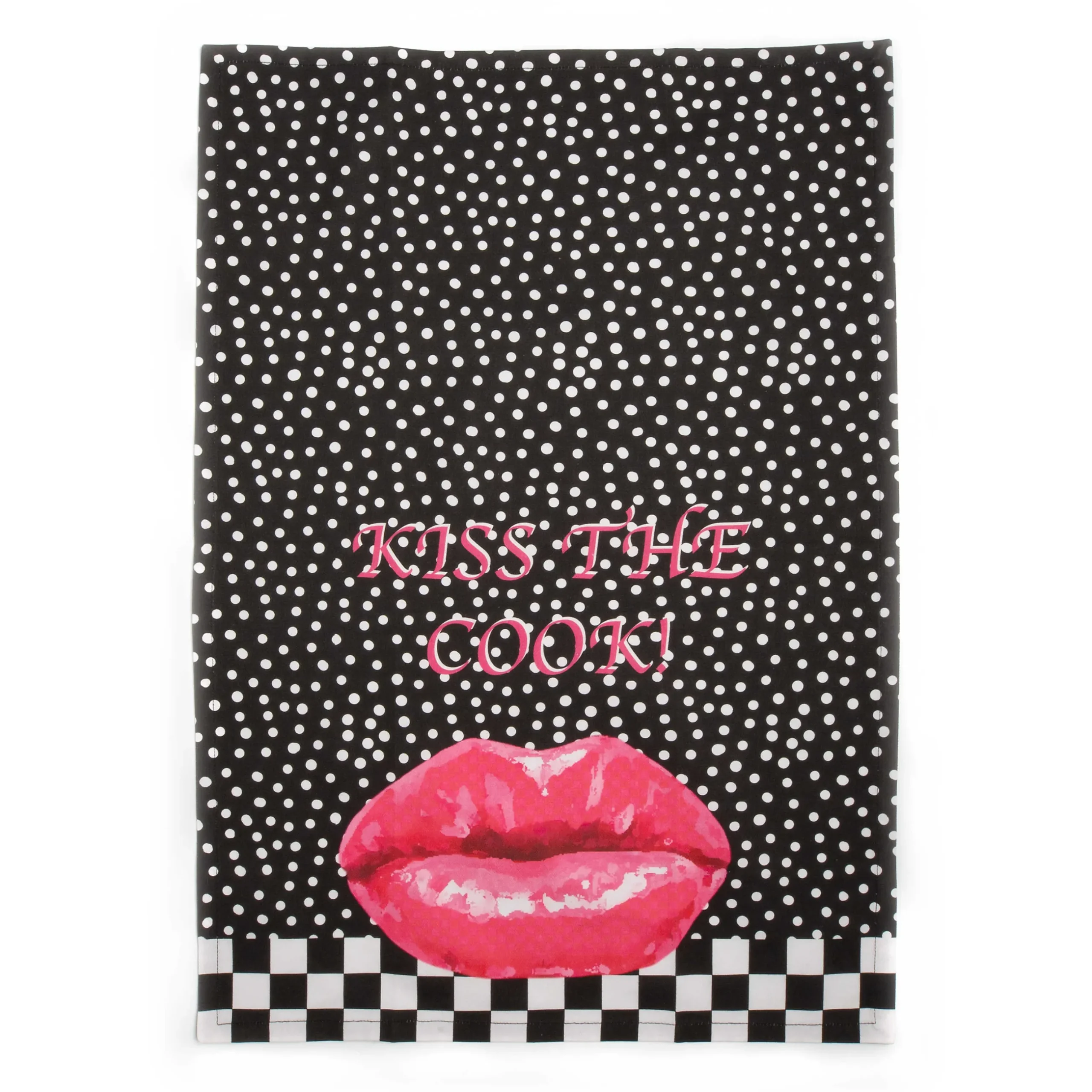Hot MacKenzie-Childs Kiss The Cook Dish Towel