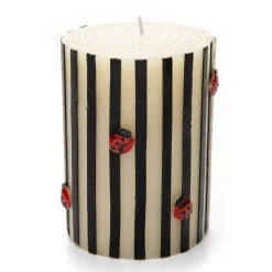 Clearance MacKenzie-Childs Ladybug Pillar Candle - 4"