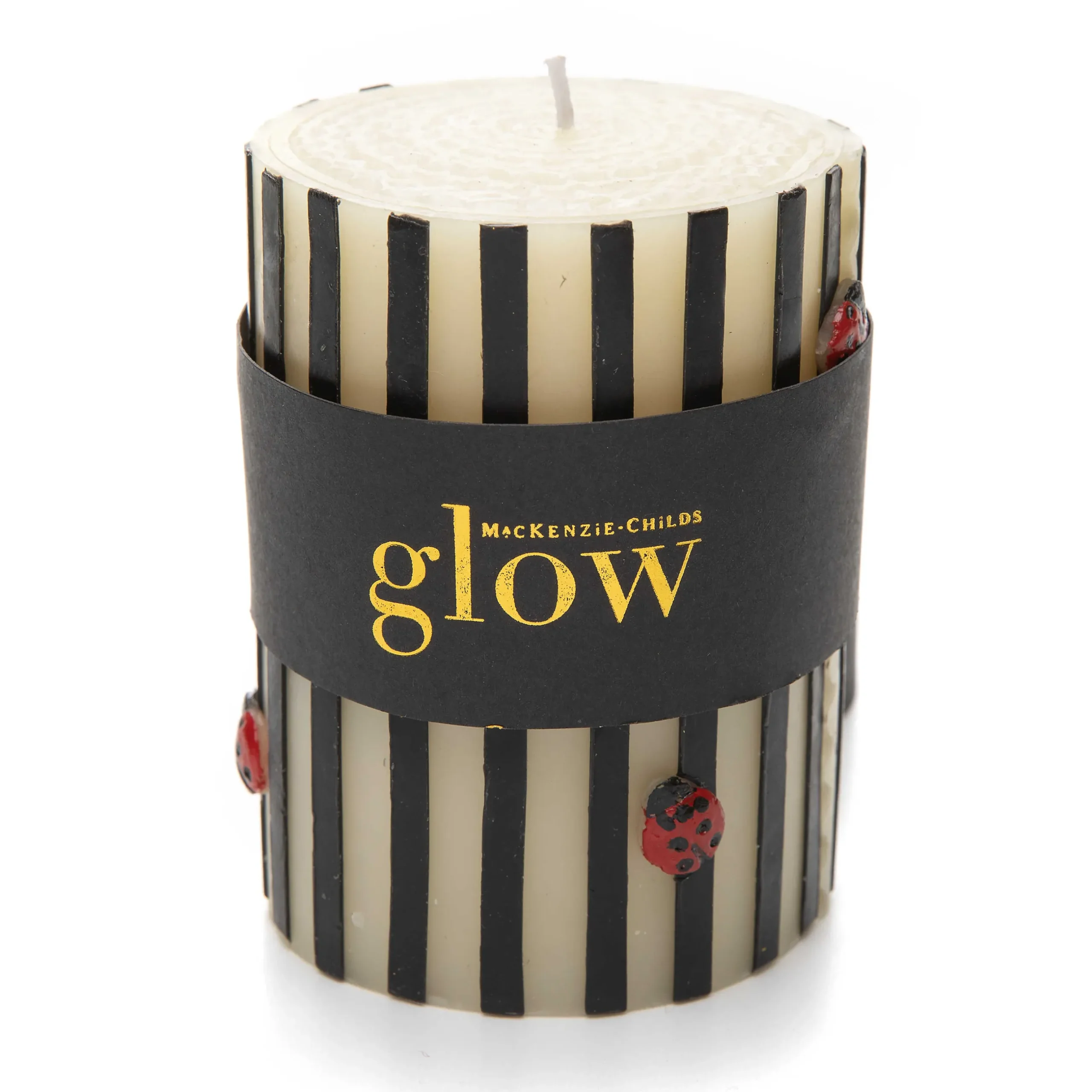 Clearance MacKenzie-Childs Ladybug Pillar Candle - 4"