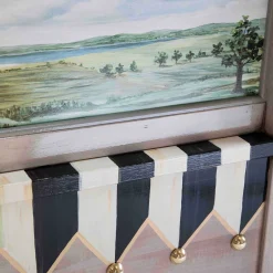 Best MacKenzie-Childs Landscape Blanket Bench