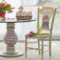Sale MacKenzie-Childs Light Flower Basket Side Chair