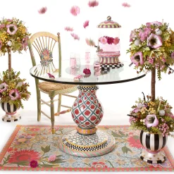 Sale MacKenzie-Childs Light Flower Basket Side Chair