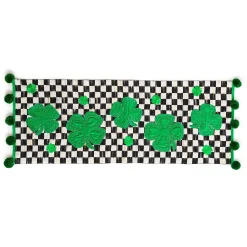 Clearance MacKenzie-Childs Lucky Clover Table Runner