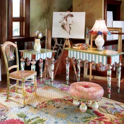 New MacKenzie-Childs Marble Side Table