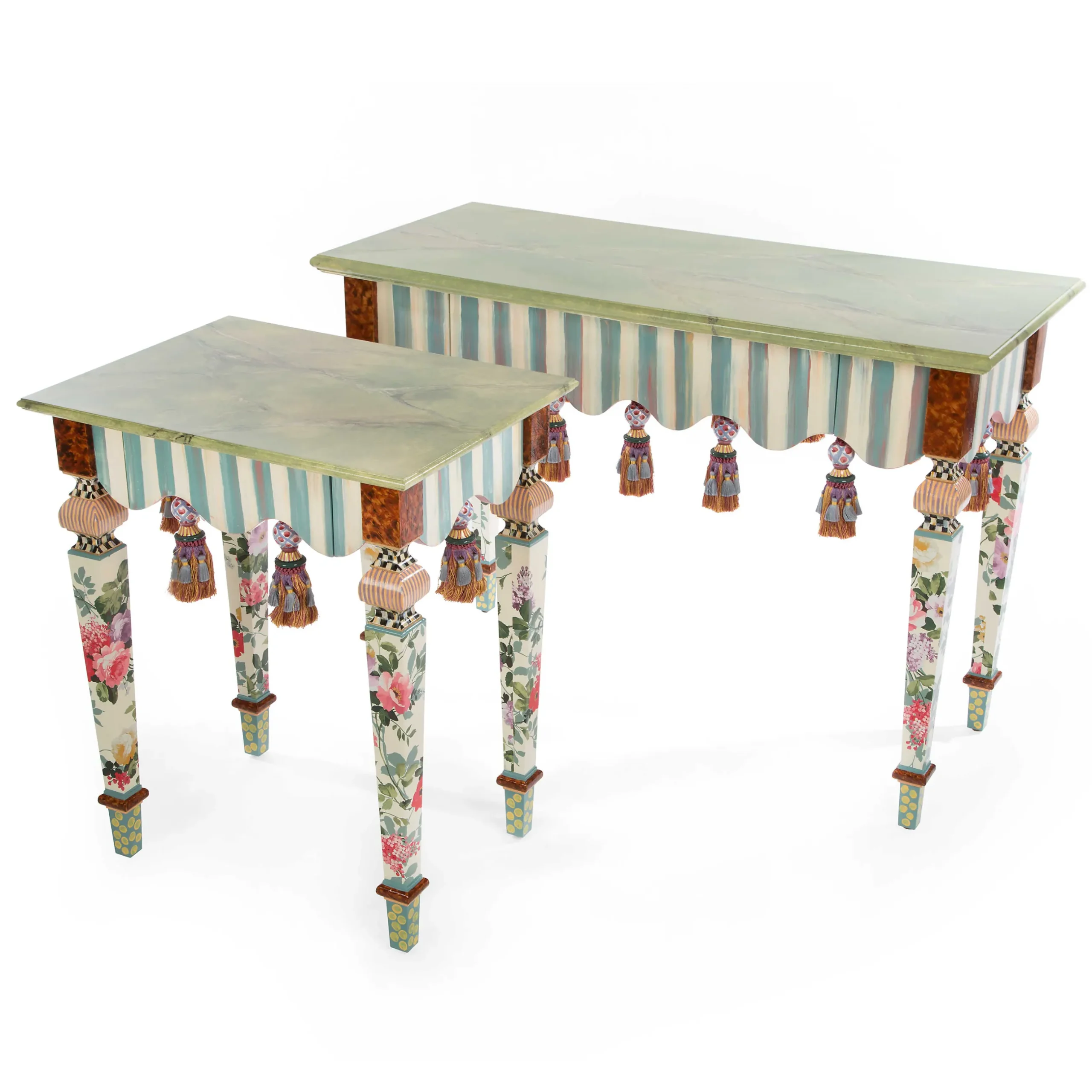 New MacKenzie-Childs Marble Side Table