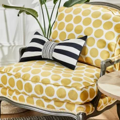Hot MacKenzie-Childs Marquee Bow Pillow