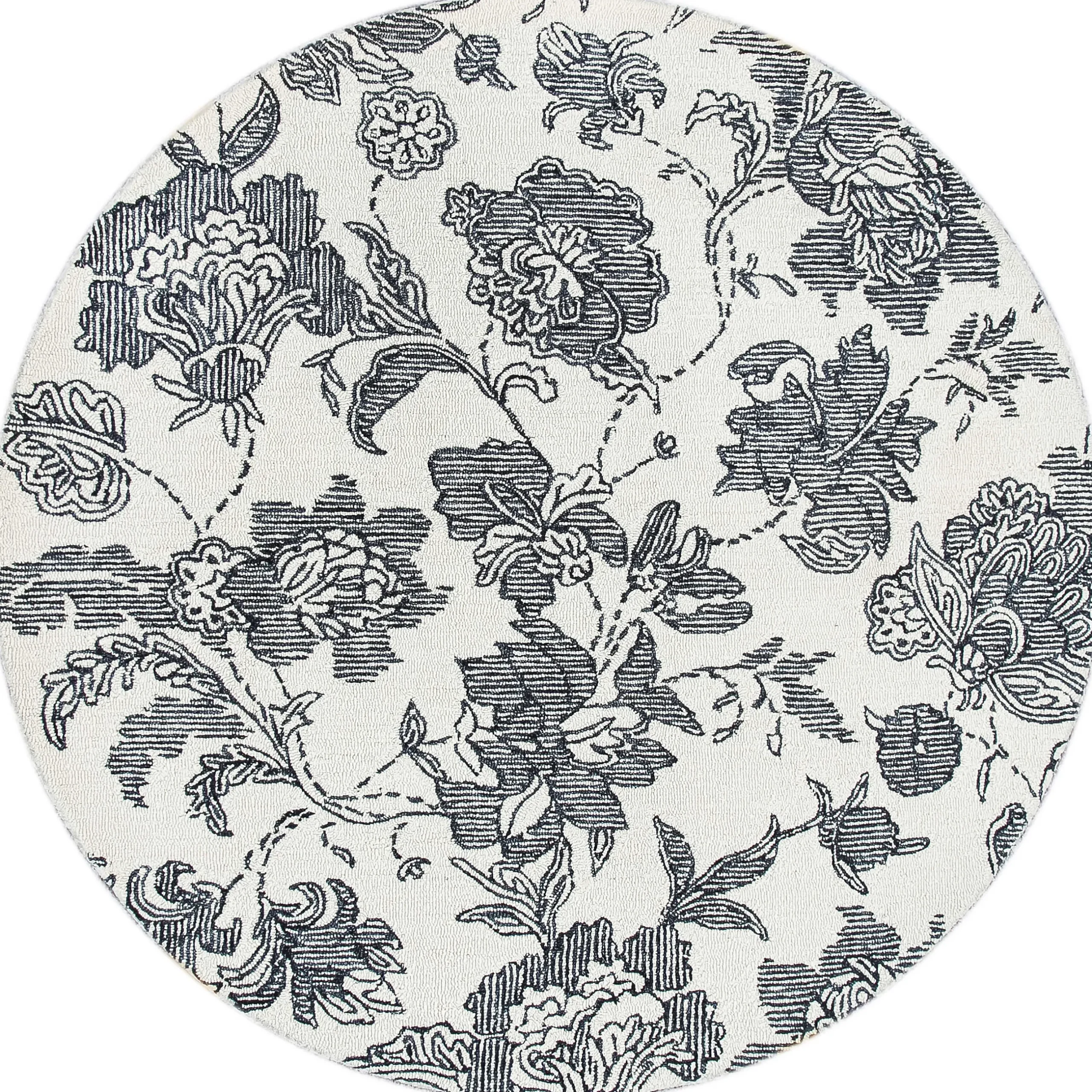 New MacKenzie-Childs Marquee Floral Rug - 6' Round
