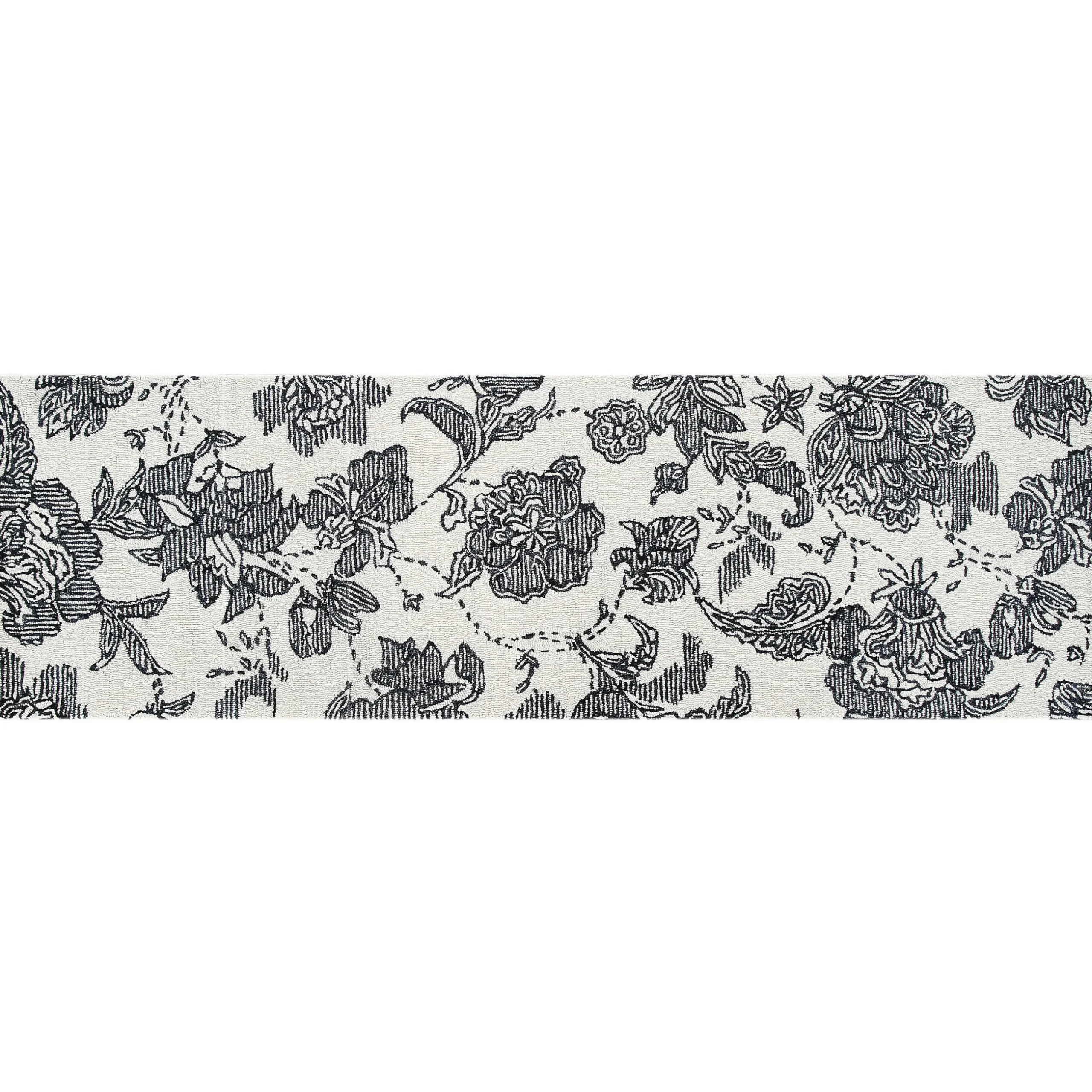 Clearance MacKenzie-Childs Marquee Floral Rug - 2'6" X 8' Runner