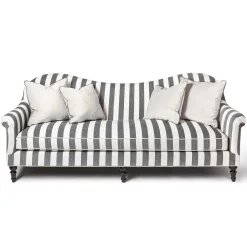 Online MacKenzie-Childs Marquee Sofa - Chenille Grey Stripe