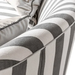Online MacKenzie-Childs Marquee Sofa - Chenille Grey Stripe