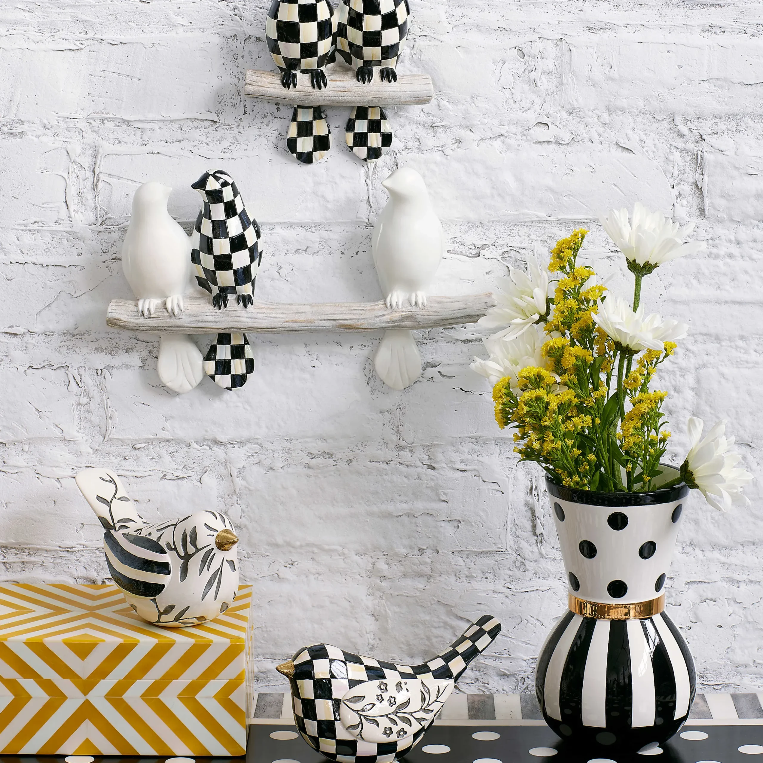 New MacKenzie-Childs Marquee Vases - Set Of 3