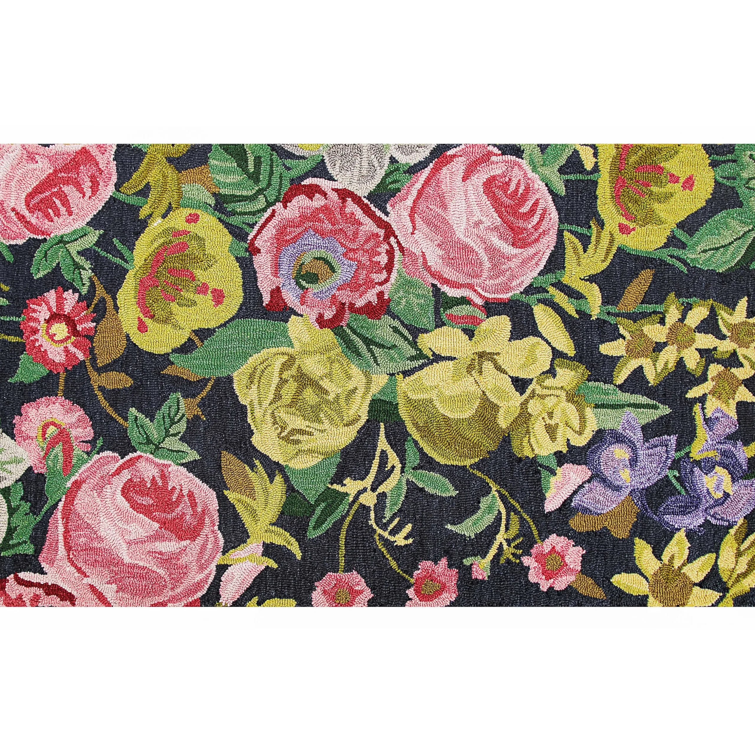 Hot MacKenzie-Childs Midnight Floral Rug - 3' X 5'