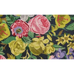 Best MacKenzie-Childs Midnight Floral Rug - 2'3" X 3'9"