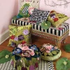 MacKenzie-Childs Moonlight Garden Footstool
