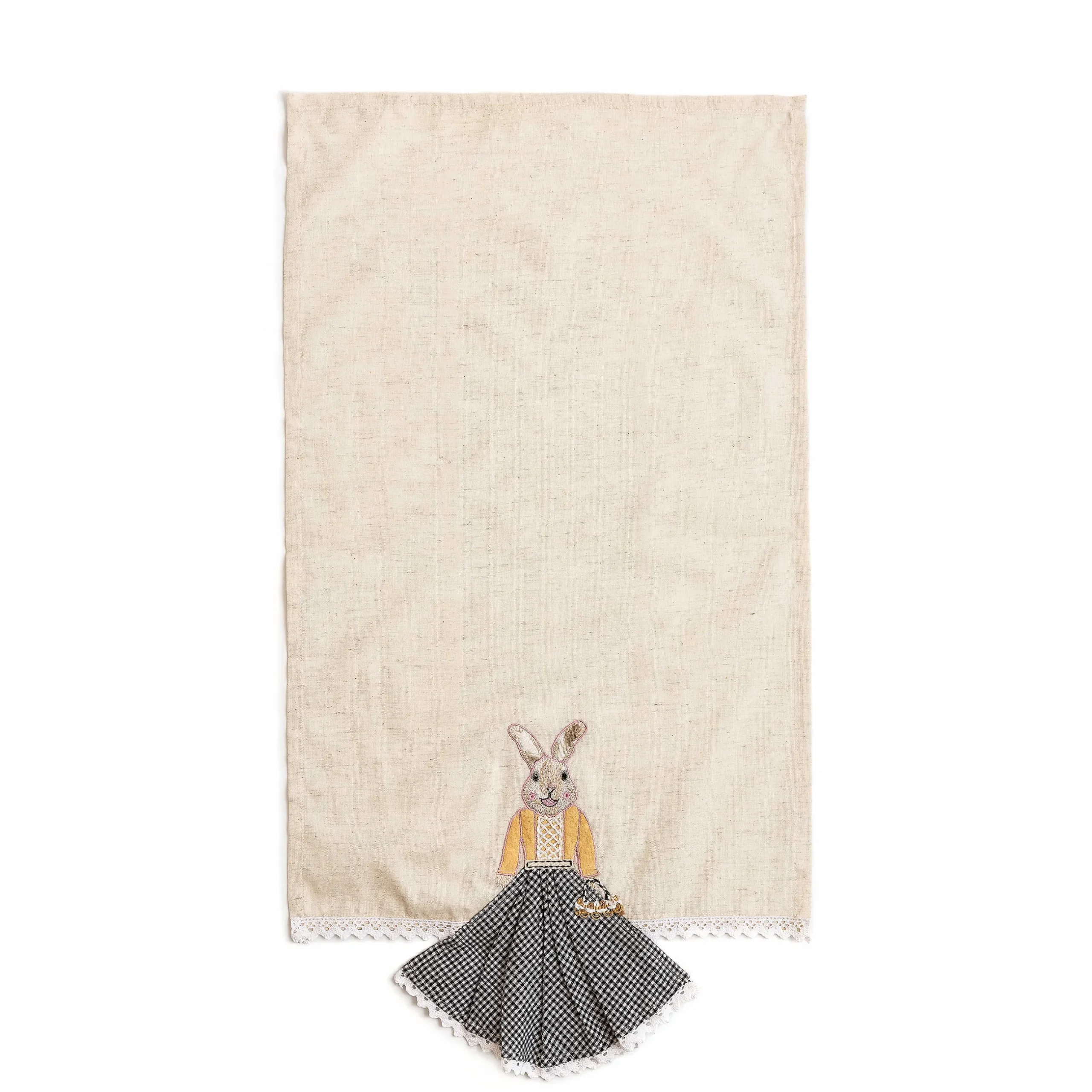 Clearance MacKenzie-Childs Ms. Bunny Dish Towel