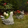 Online MacKenzie-Childs Naturals Resting Rabbit Planter