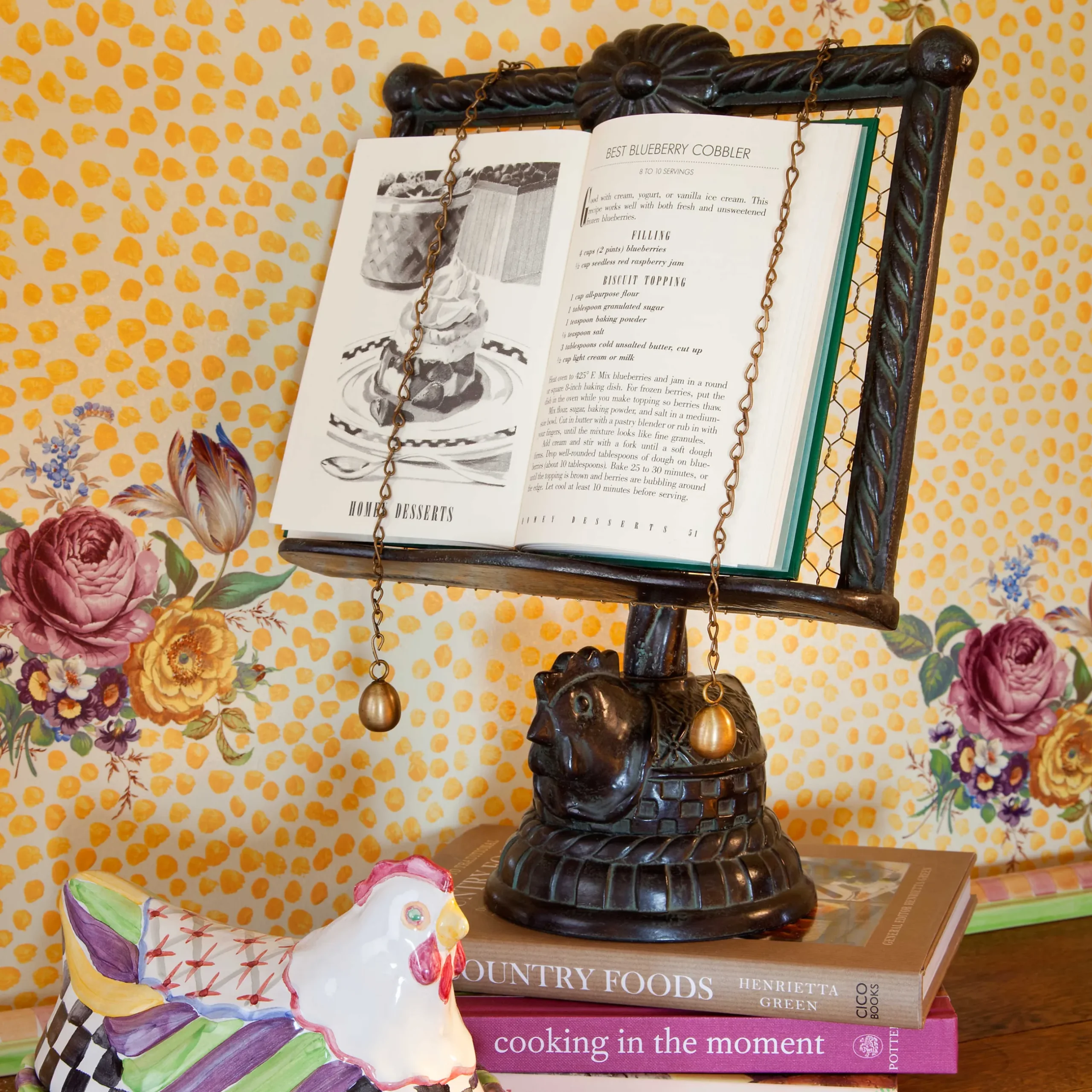 Discount MacKenzie-Childs Nesting Chicken Cookbook Stand
