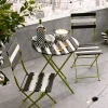 Outlet MacKenzie-Childs Outdoor Black & White Metal Bistro Side Chair