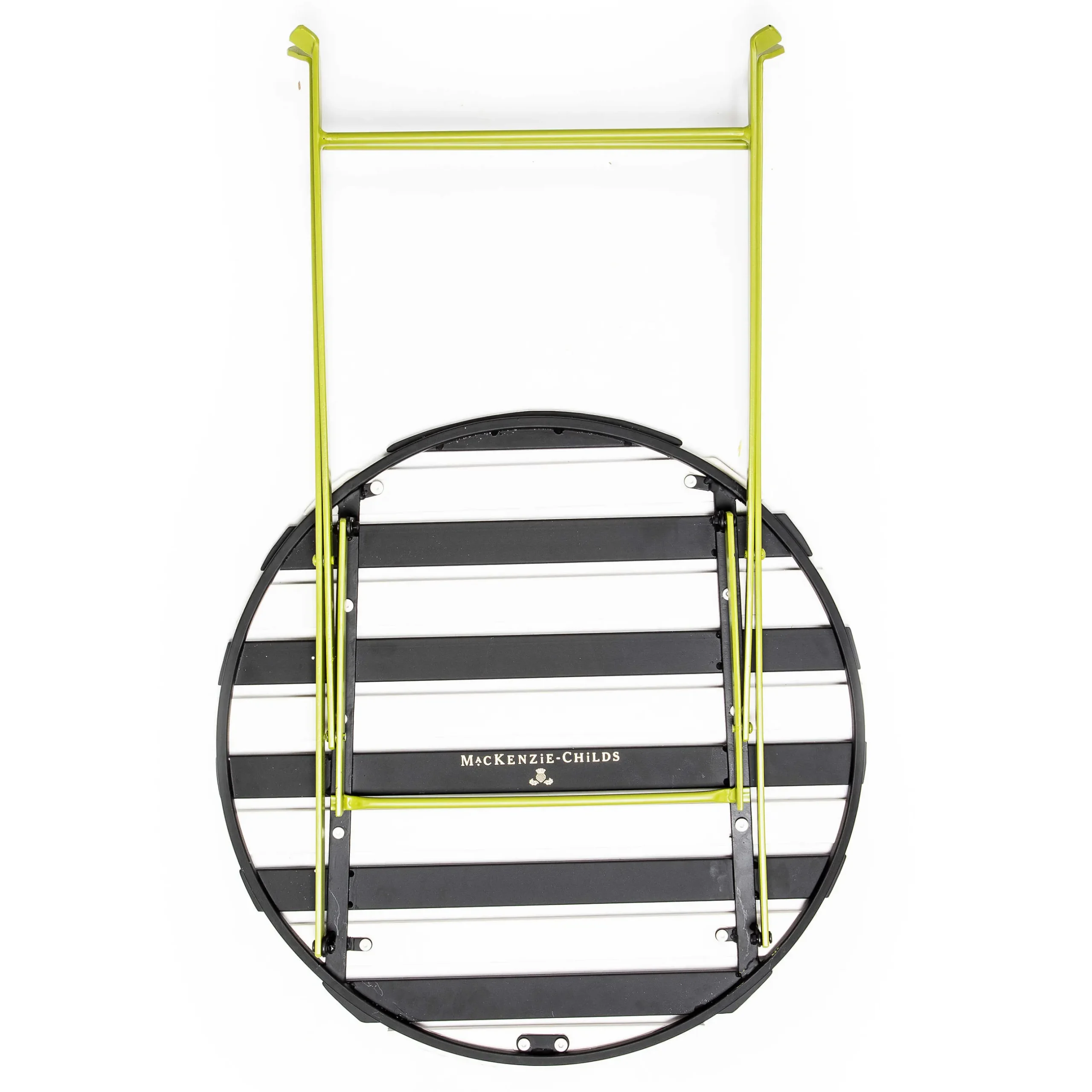 Outlet MacKenzie-Childs Outdoor Black & White Metal Bistro Table