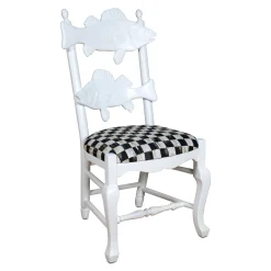 Outlet MacKenzie-Childs Outdoor Fish Chair - Courtly Check
