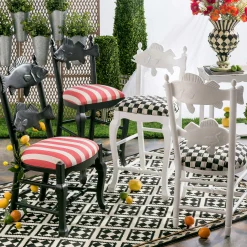 Outlet MacKenzie-Childs Outdoor Fish Chair - Courtly Check