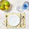 Best MacKenzie-Childs Parchment Check Cork Back Placemats - Set Of 4