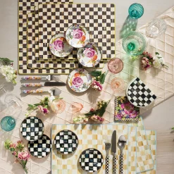 Best MacKenzie-Childs Parchment Check Cork Back Placemats - Set Of 4