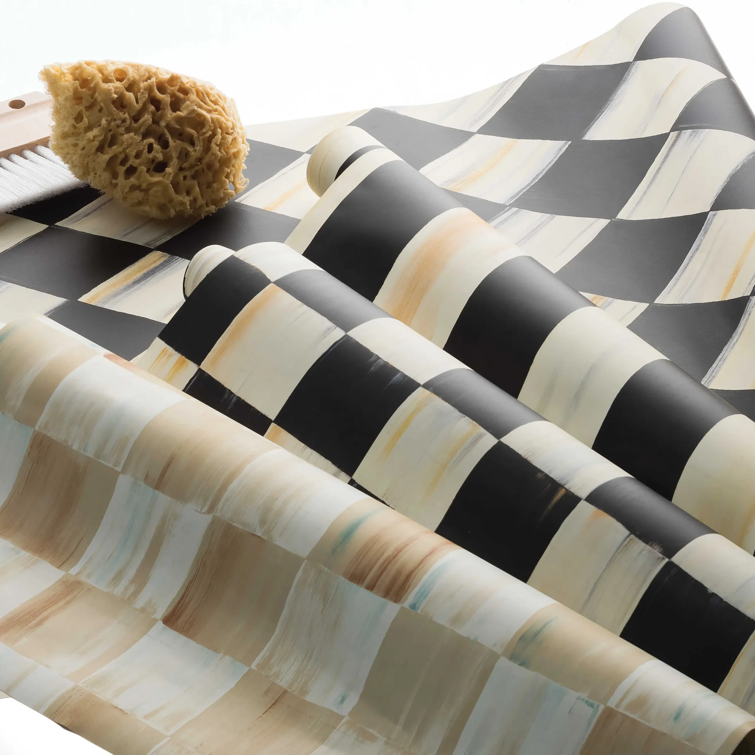 Sale MacKenzie-Childs Parchment Check Wallpaper