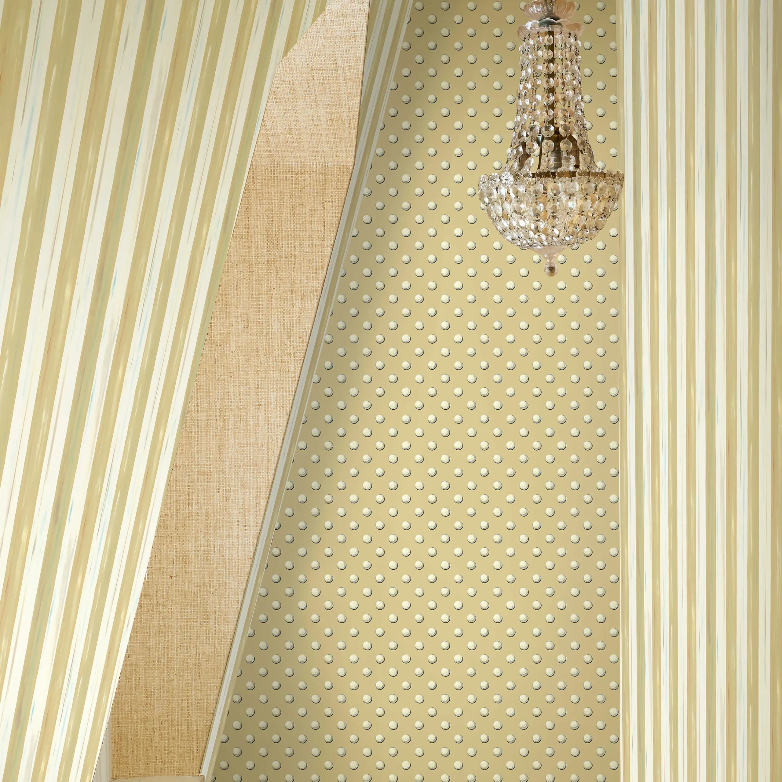 Outlet MacKenzie-Childs Parchment Stripe Wallpaper