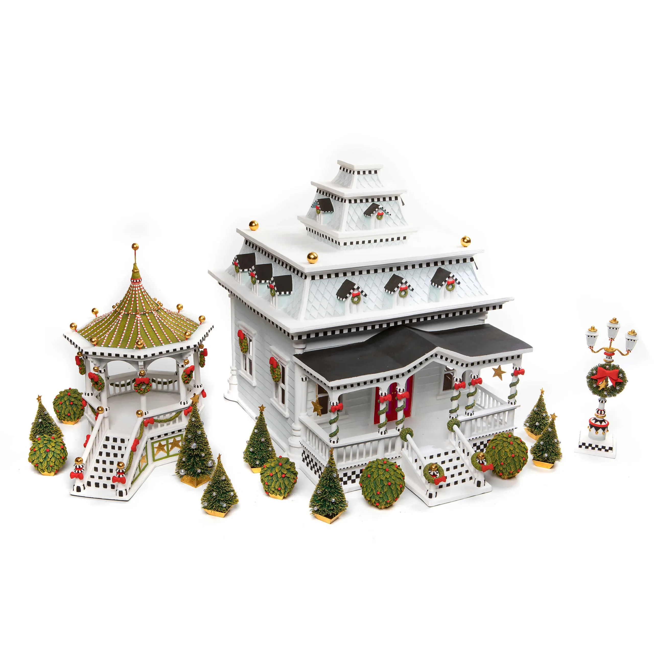 MacKenzie-Childs Patience Brewster Caroler Gazebo Display