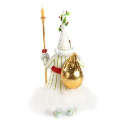 Best MacKenzie-Childs Patience Brewster Dash Away Candlelight Santa Figure