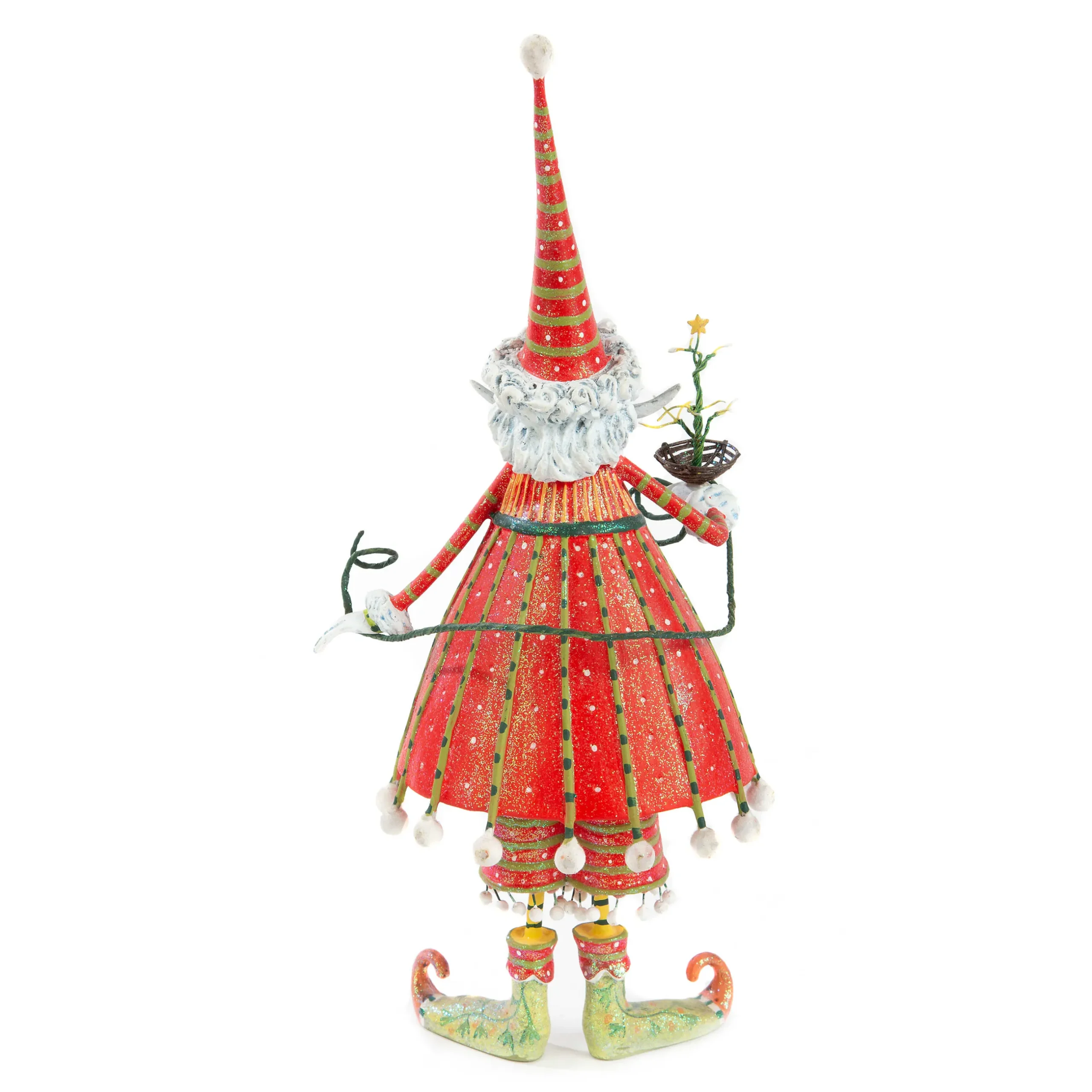 Clearance MacKenzie-Childs Patience Brewster Dash Away Dashing Santa Figure