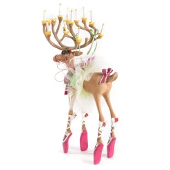 New MacKenzie-Childs Patience Brewster Dash Away Dancer Reindeer Figure