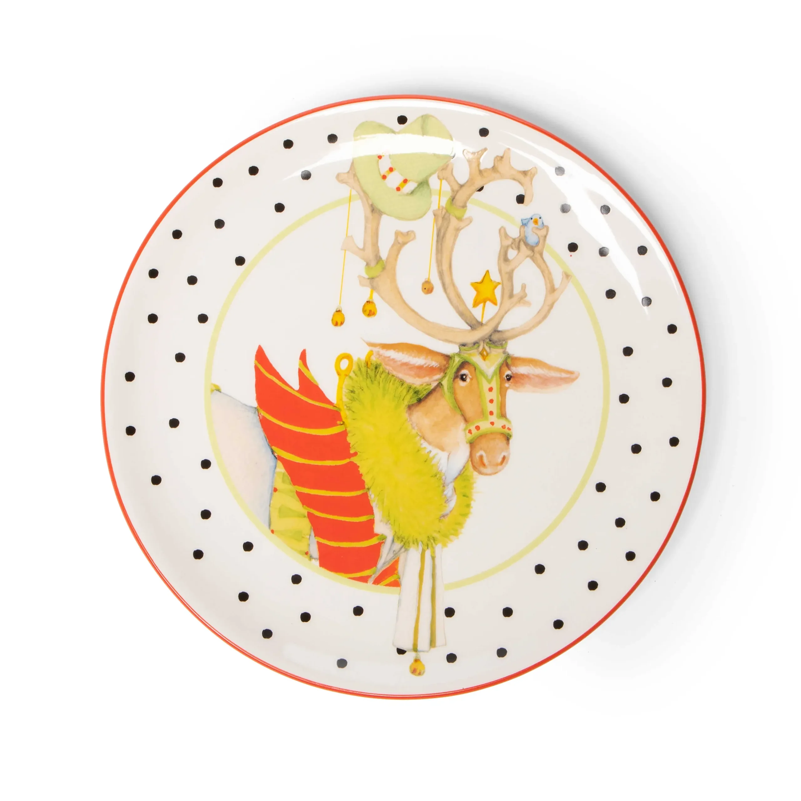 MacKenzie-Childs Patience Brewster Dash Away Dessert Plates - Set Of 4