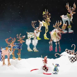 Outlet MacKenzie-Childs Patience Brewster Dash Away Prancer Reindeer Figure