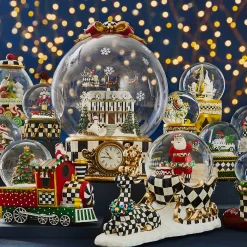 MacKenzie-Childs Patience Brewster Dash Away Sleigh Snow Globe