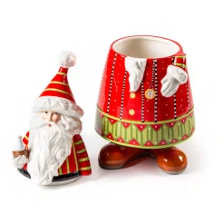 Outlet MacKenzie-Childs Patience Brewster Dash Away Santa Cookie Jar