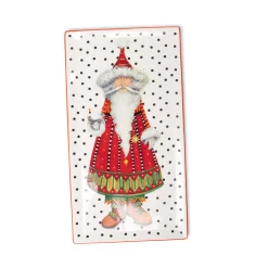 Online MacKenzie-Childs Patience Brewster Dash Away Santa Platter