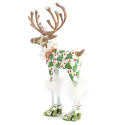 New MacKenzie-Childs Patience Brewster Dash Away Vixen Reindeer Figure