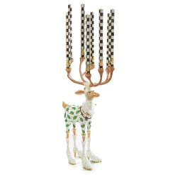 Hot MacKenzie-Childs Patience Brewster Dash Away Vixen Reindeer Candelabra