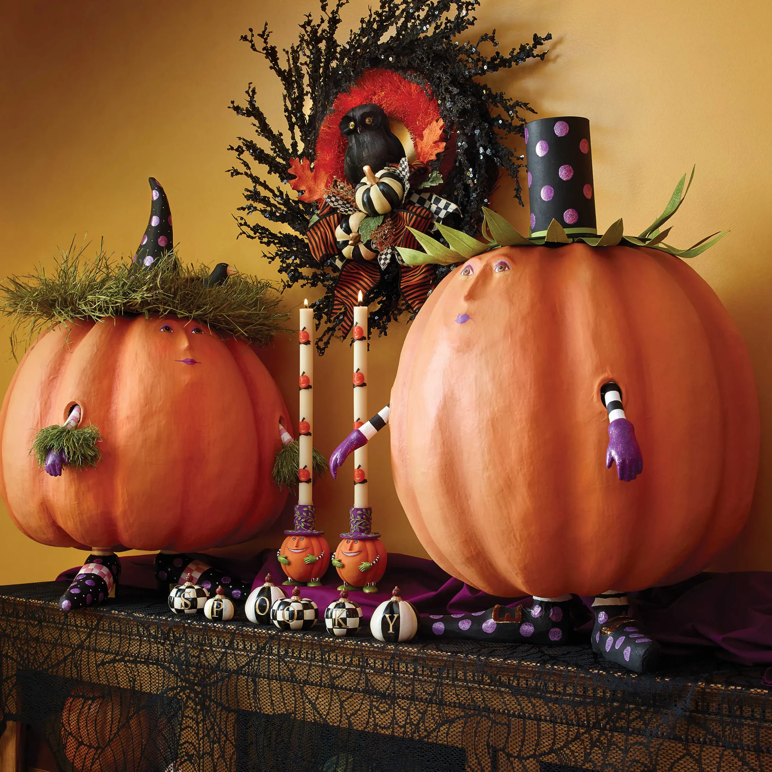 Best MacKenzie-Childs Patience Brewster Gourdita Pumpkin Display Figure