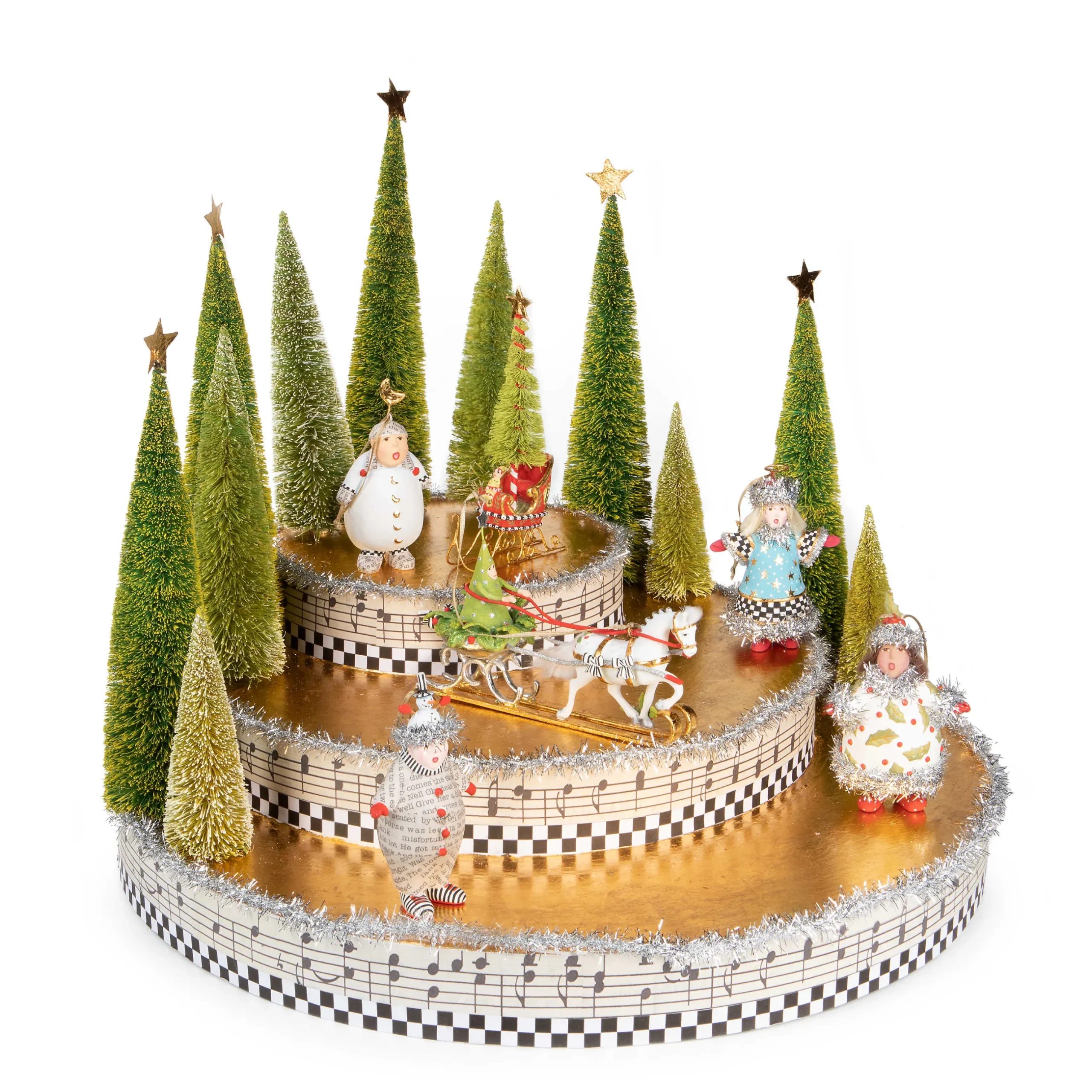 Clearance MacKenzie-Childs Patience Brewster Holiday Carolers Display