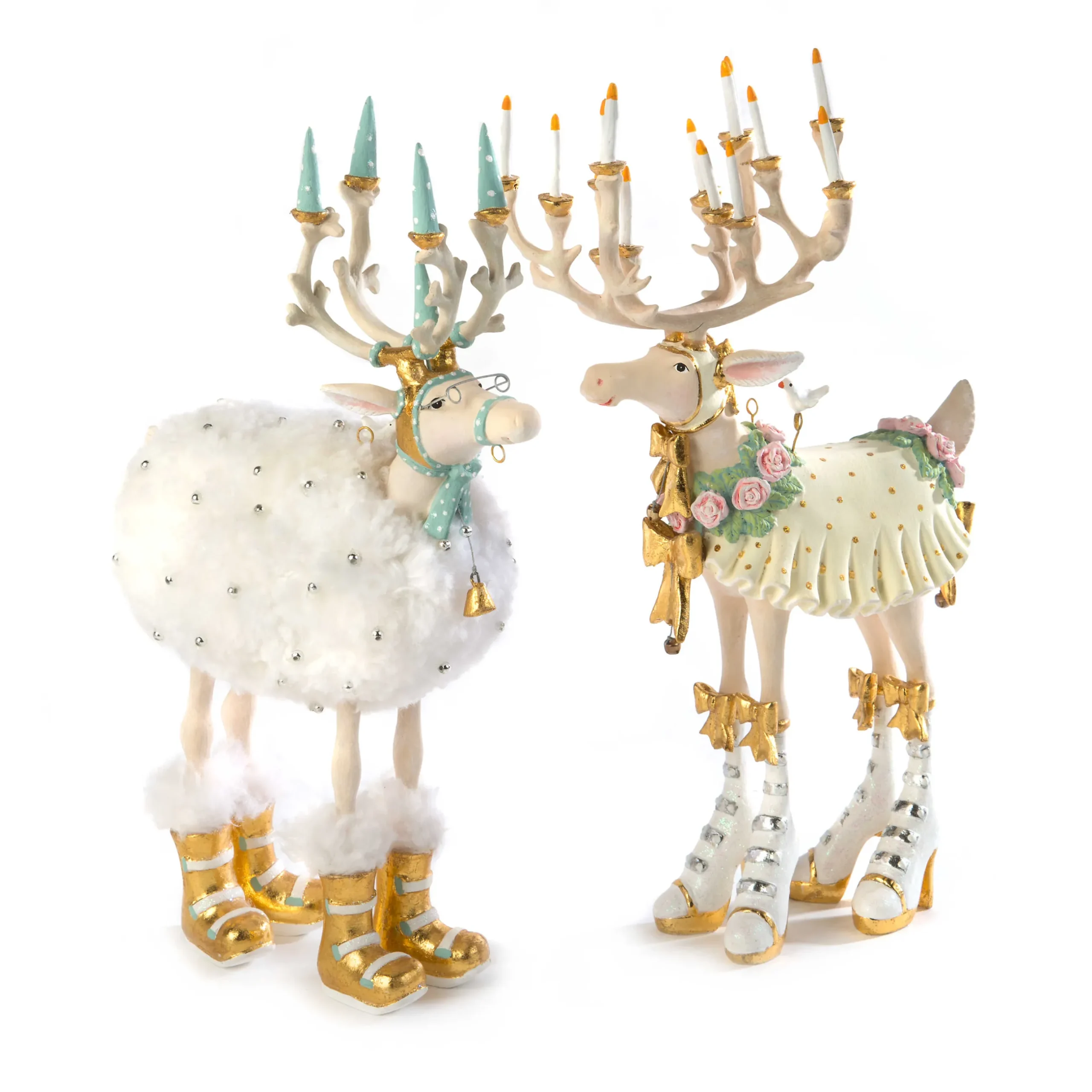 Online MacKenzie-Childs Patience Brewster Moonbeam Blitzen Reindeer Figure