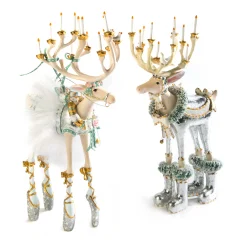 MacKenzie-Childs Patience Brewster Moonbeam Dasher Reindeer Figure