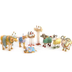MacKenzie-Childs Patience Brewster Nativity Calf Figures