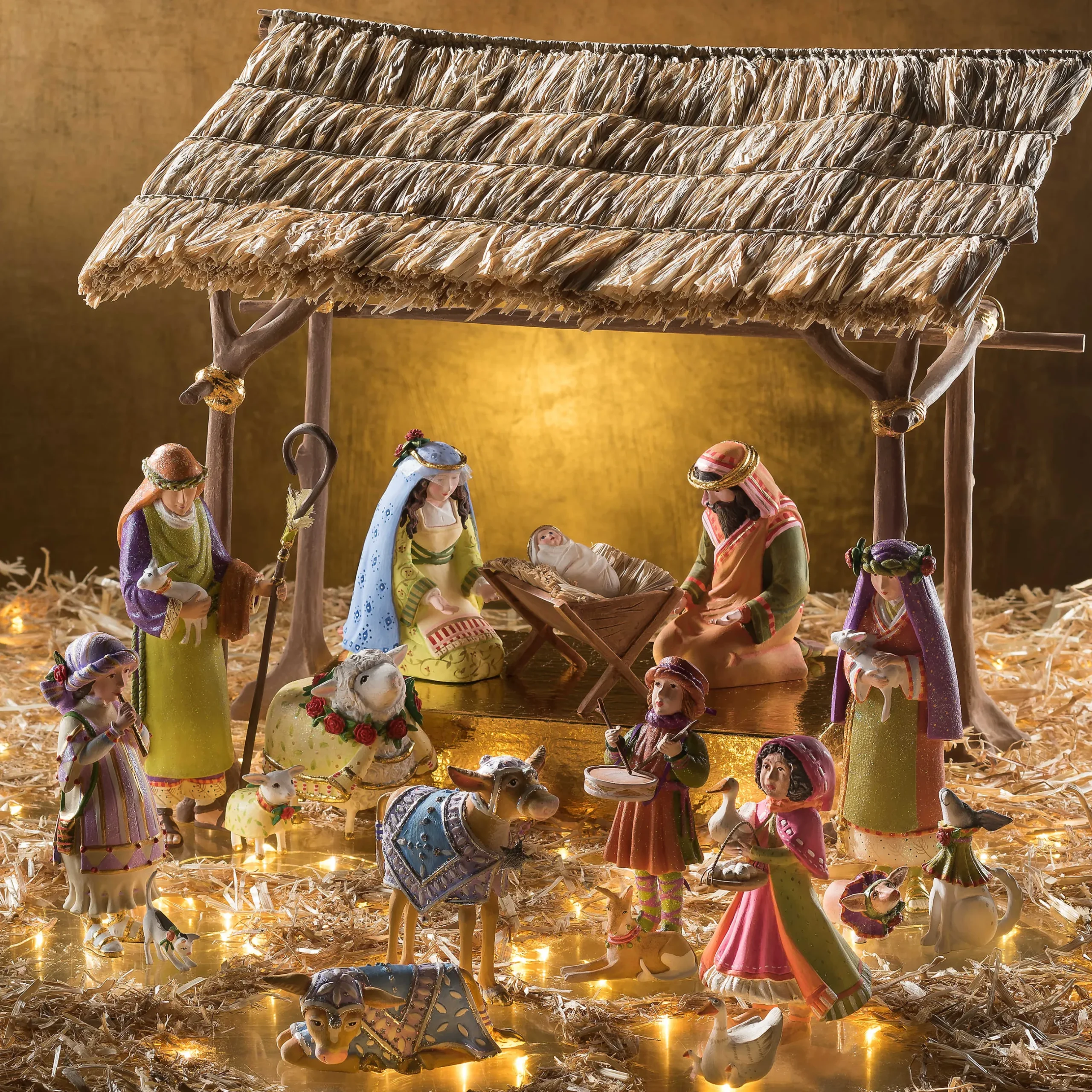MacKenzie-Childs Patience Brewster Nativity Holy Family Figures