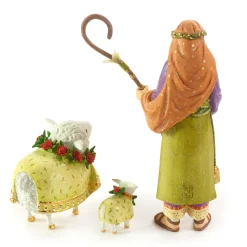 Discount MacKenzie-Childs Patience Brewster Nativity Shepherd & Sheep Figures