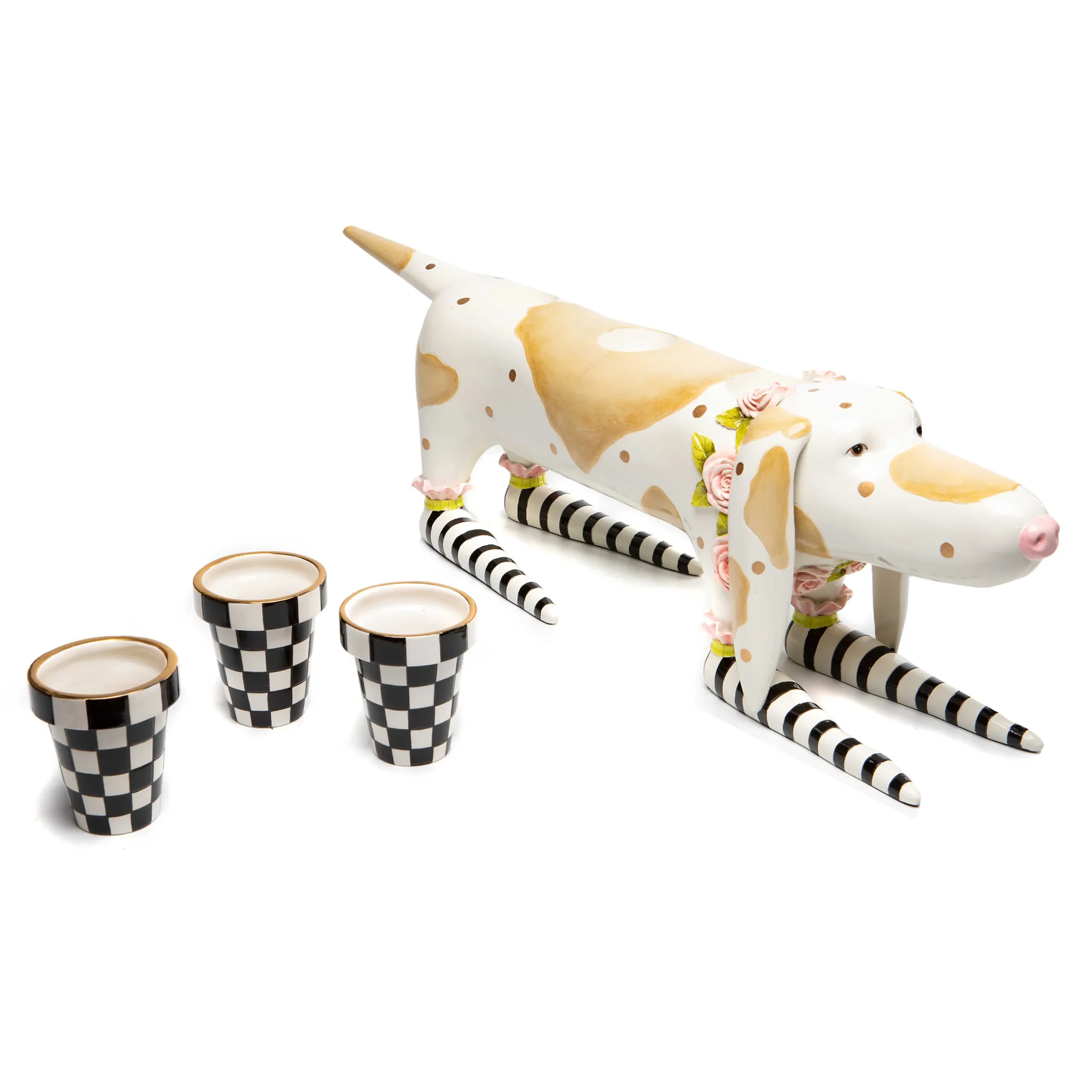 Discount MacKenzie-Childs Patience Brewster Rosy Hound Planter