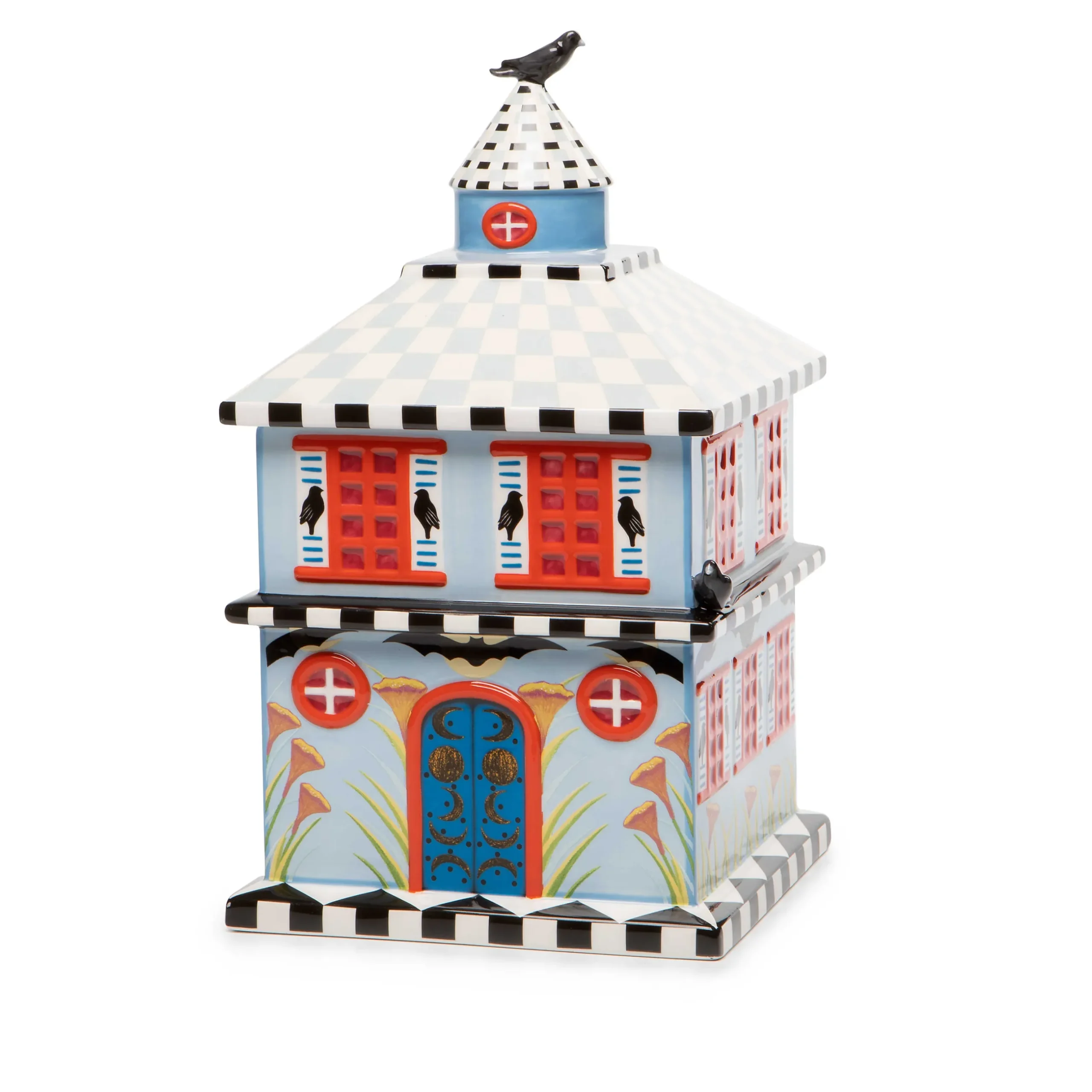 Hot MacKenzie-Childs Patience Brewster Spooky House Cookie Jar